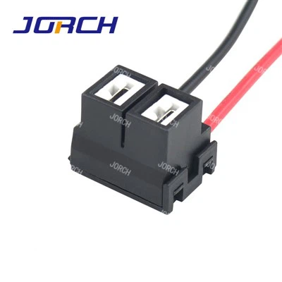 2-Wege-wasserdichter Auto-Kabelbaum-Stecker, H7-Winkel-Scheinwerferfassung, hochtemperaturbeständige Keramik-Lampenkappe
